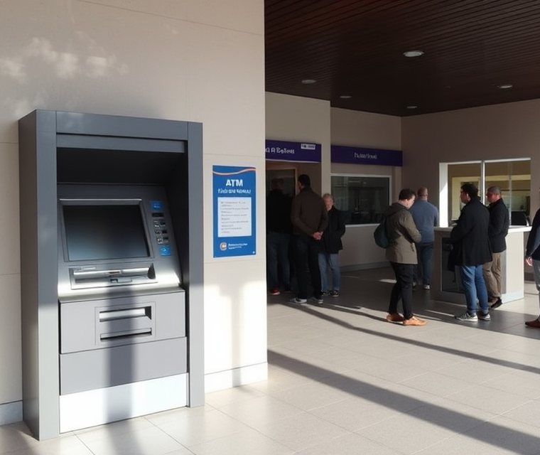 Antes — Terminal fuera de servicio en horario de alta demanda: la espera se traslada a la caja.